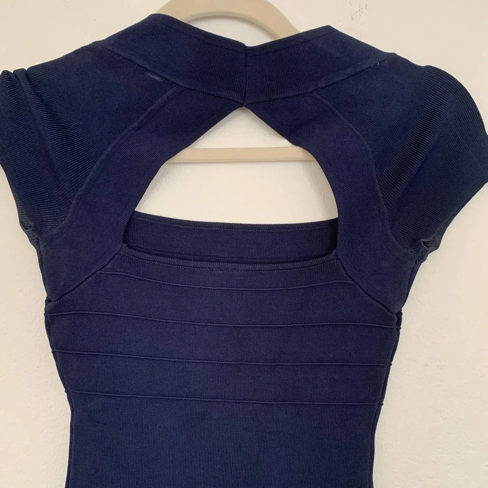 Guess navy blue bodycon dress xs - Picture 4 of 7